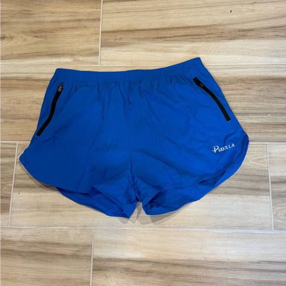 Pudolla Pants - Pudolla Women's Blue Athletic Shorts